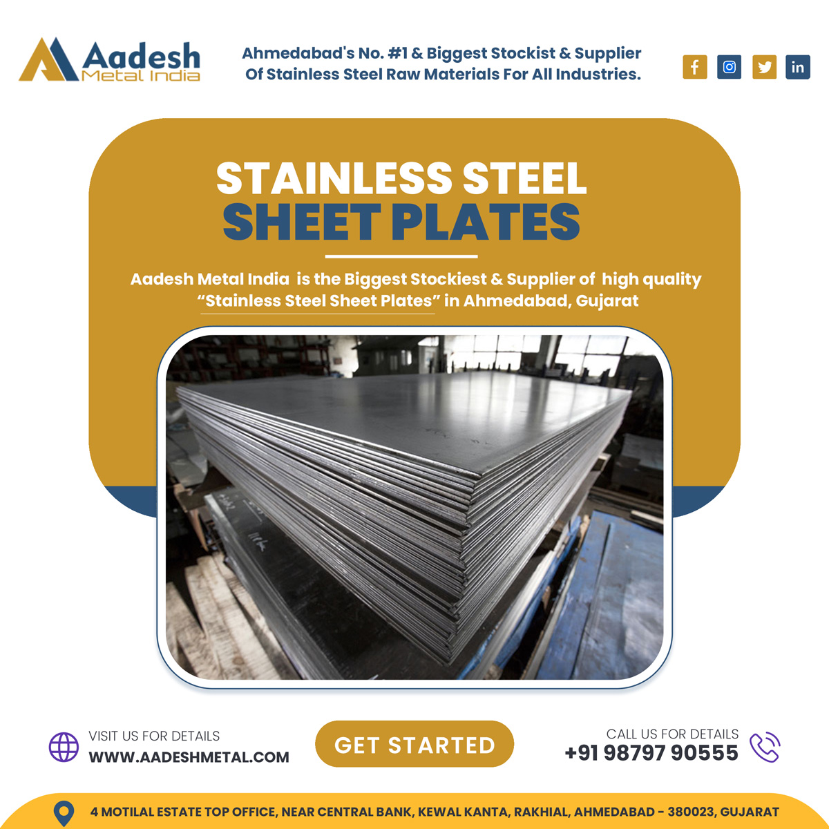 304 SS Sheet Plates Supplier In Ahmedabad, Stainless Steel Sheets Plates